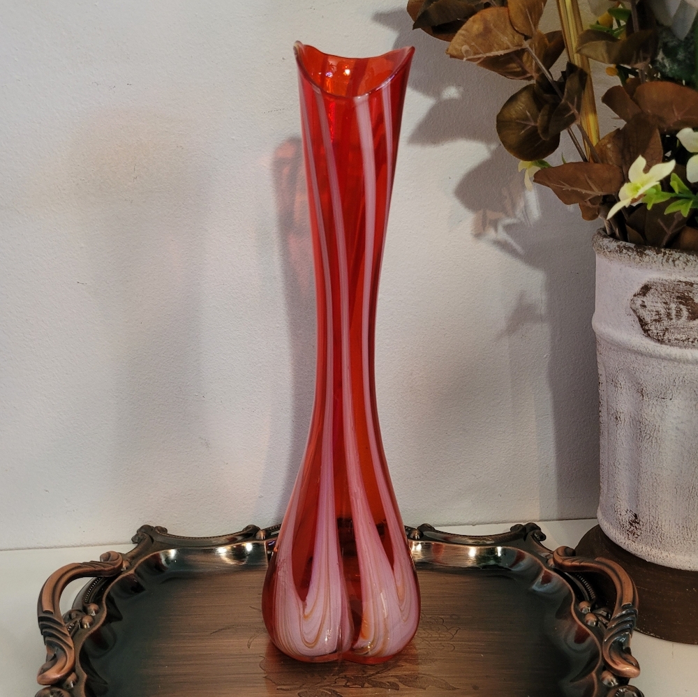Vintage Norcrest Glass Art Vase
